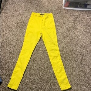 Forever 21 Yellow Jeggings Casual Wear